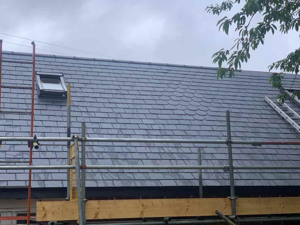 This is a photo of a slate roof installed in New Romney. Installation carried out by New Romney Roofing