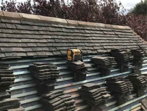 This is a photo of a roof being installed in New Romney. Installation carried out by New Romney Roofing