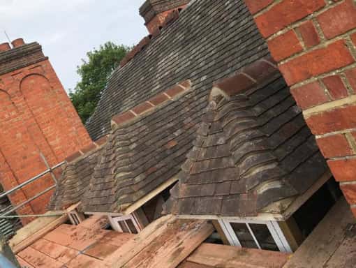 This is a photo of roof being repaired in New Romney. Installation carried out by New Romney Roofing